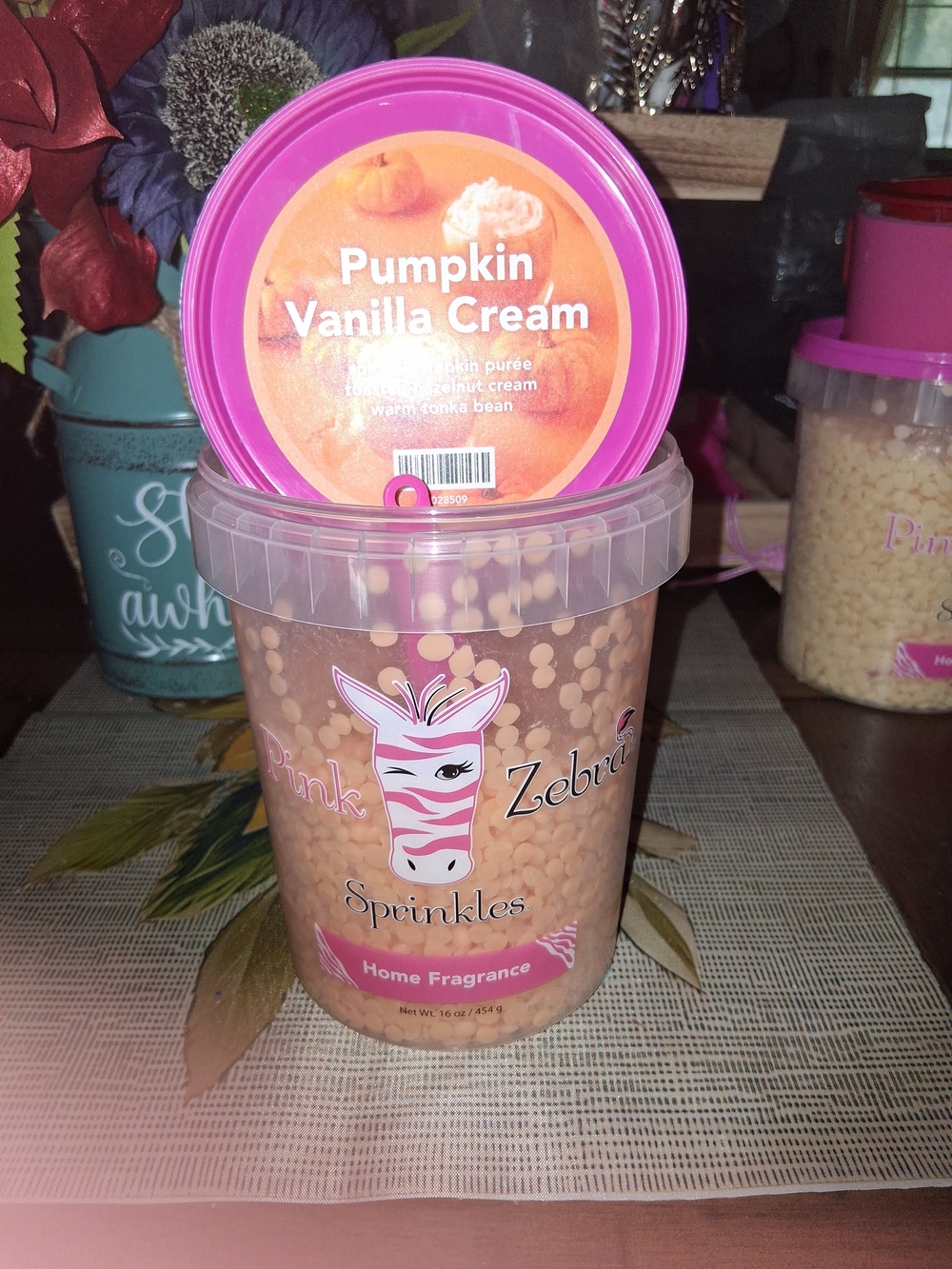 Pink Zebra Pumpkin Vanilla Cream Sprinkles - Pink & Beige
